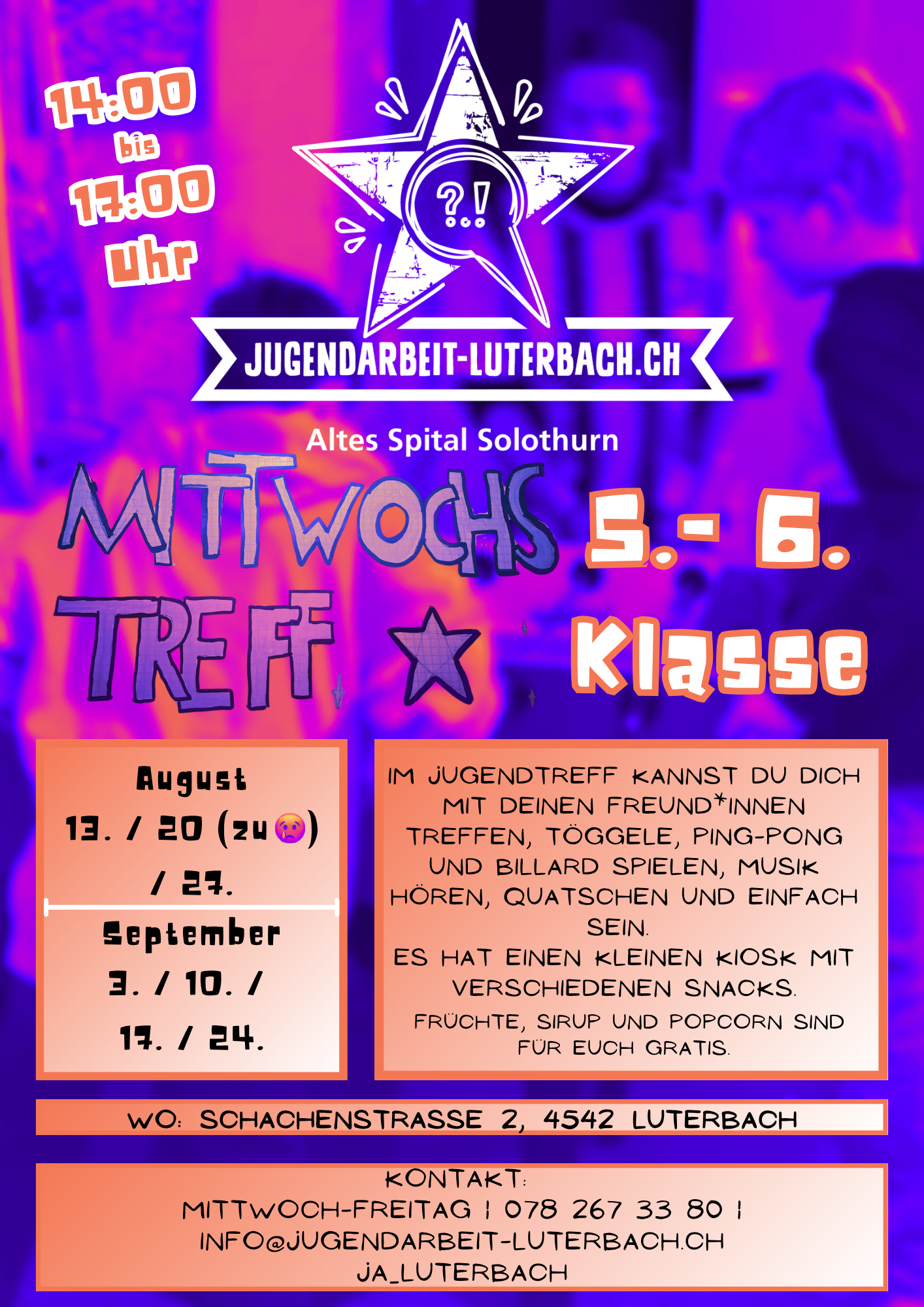 Mittwoch bis September