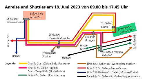Netzplan Shuttlebus