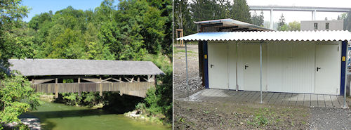 Spiseggbrücke und WC-Anlage