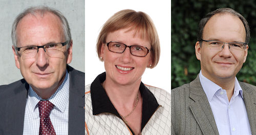 Andreas Haltinner, Gabriela Mahrle und Fritz Wüthrich