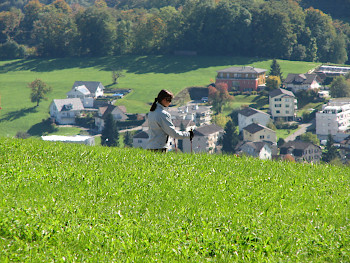Zu Fuss unterwegs