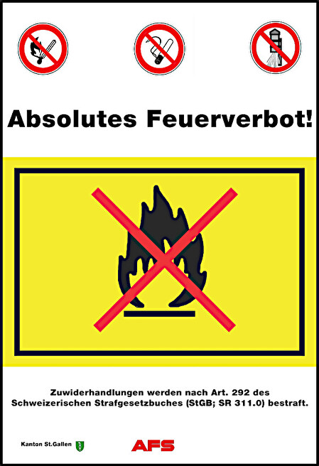 Plakat Feuerverbot