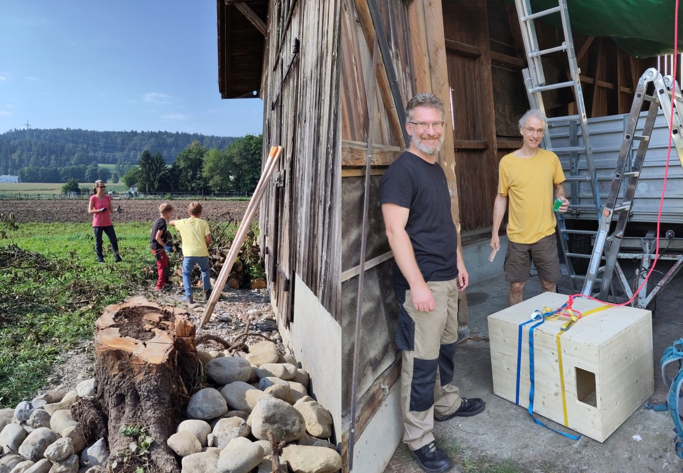 Naturschutzverein bei der Arbeit