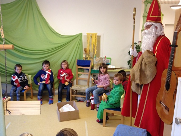 Samichlaus im Kindergarten