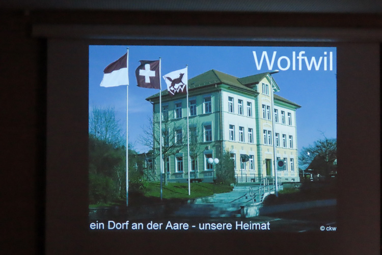 Die Präsentation beginnt