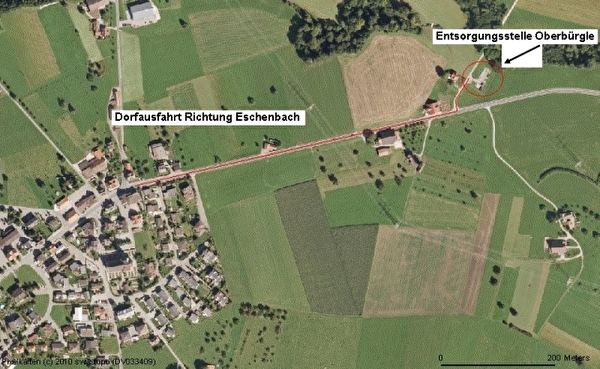 Standort Entsorgungssstelle Oberbürgle