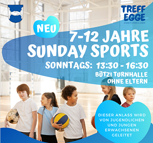 Neues Turnhallenangebot - Sunday Sports