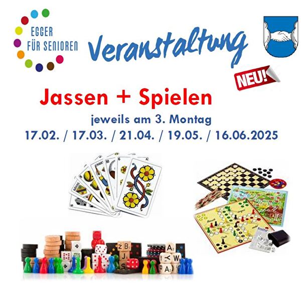 Bild von Flyer des Jass- und Spielnachmittags