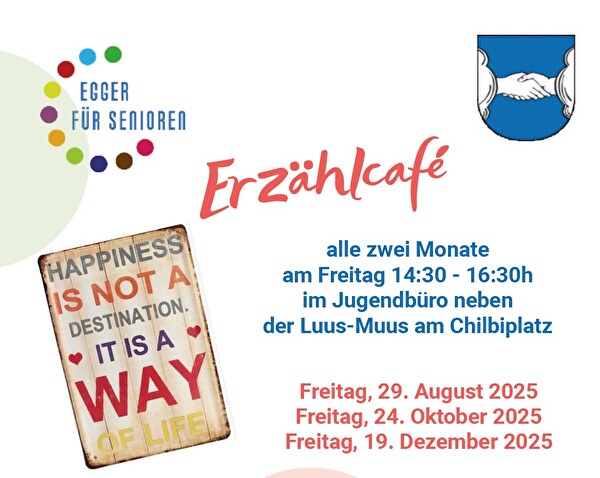 Bild von Flyer des Erzählcafé
