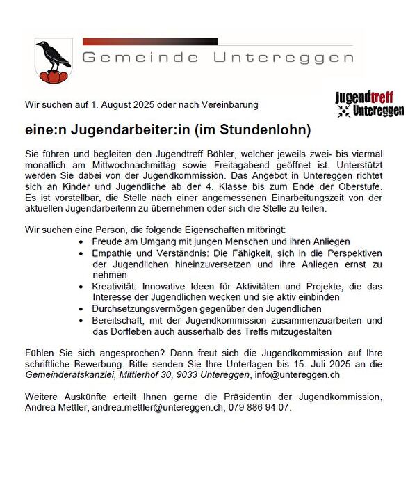 Stelleninserat