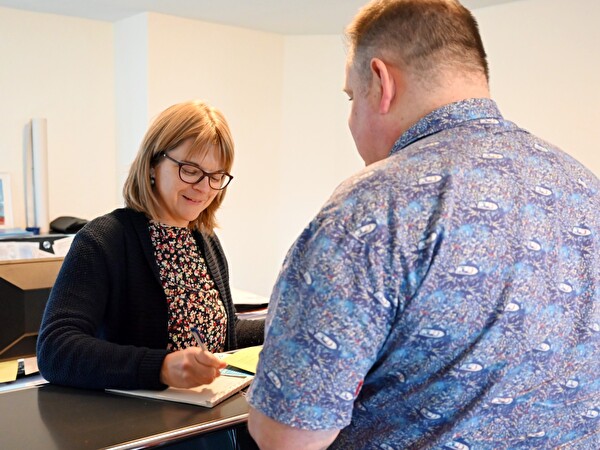 Gesundheitskoordinatorin bei der Beratung