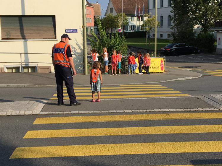 Verkehrsunterricht auf der Kindergartenstufe