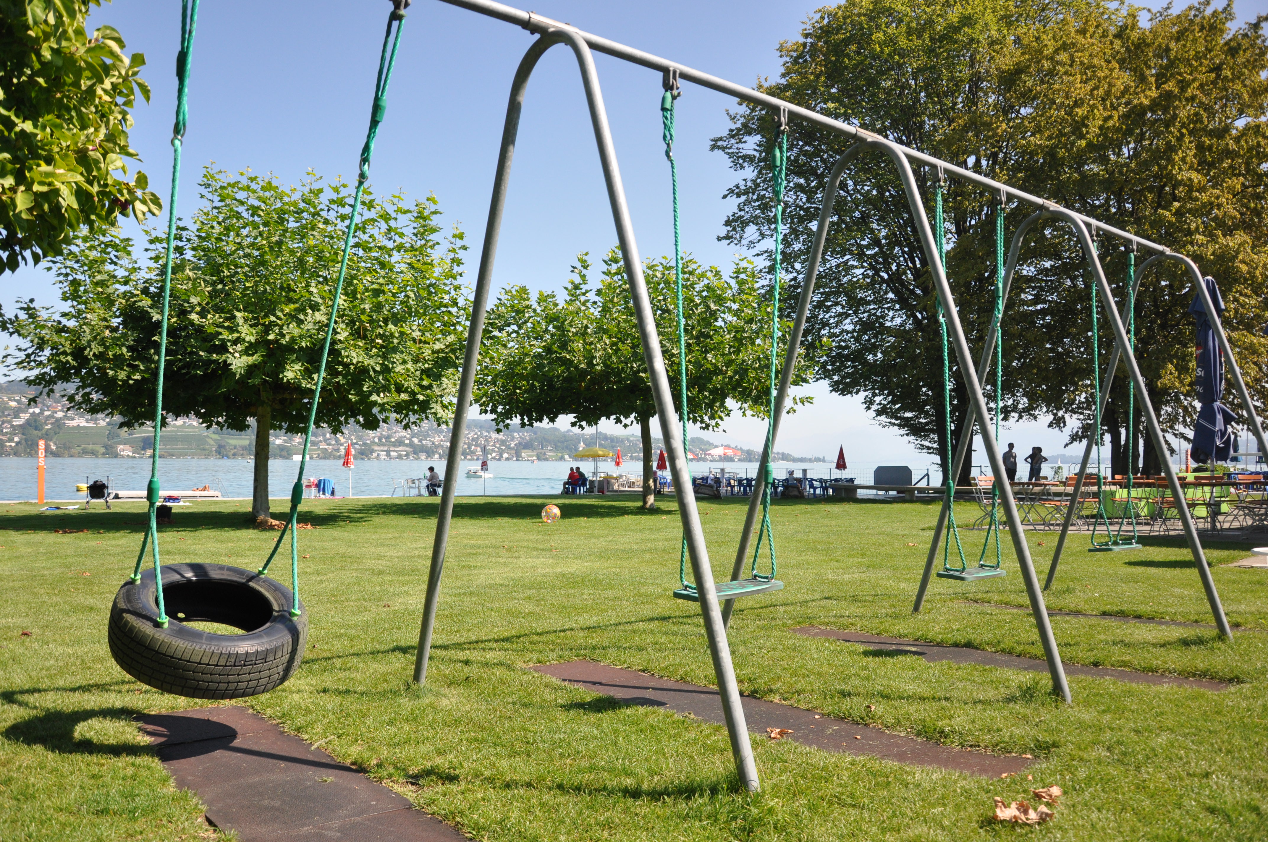 Spielplatz Seebad im Sommer 2019