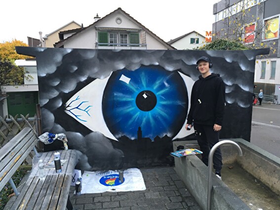 Wandgestaltung Graffitti 