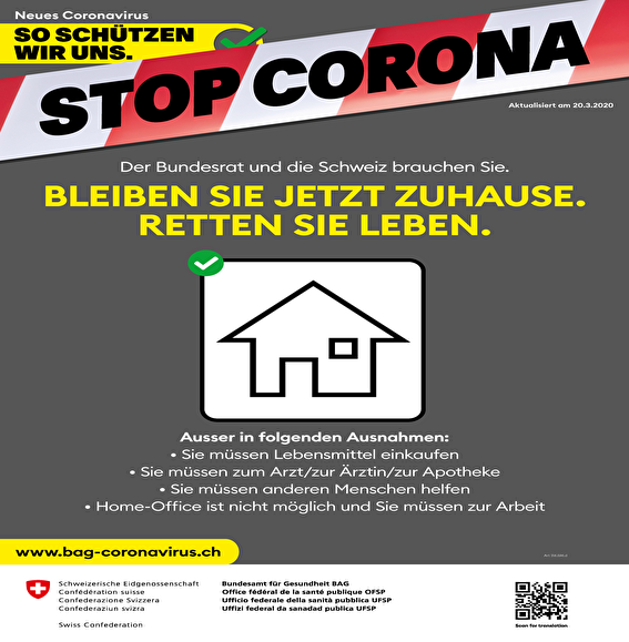Information zum Coronavirus BAG 