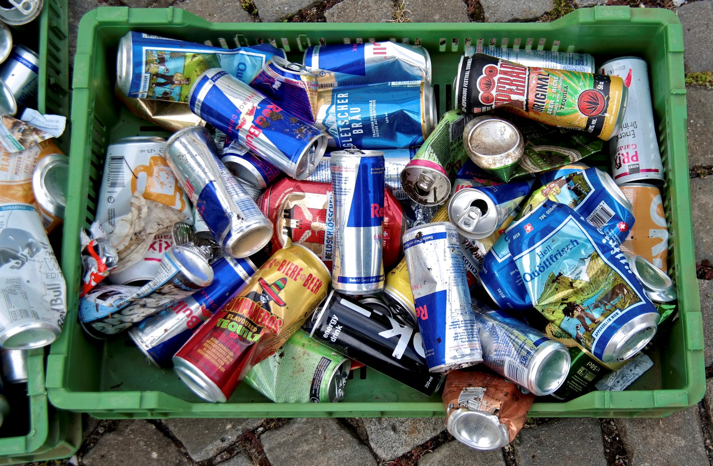 Gesammelte Aludosen am Cleanup Day 2019