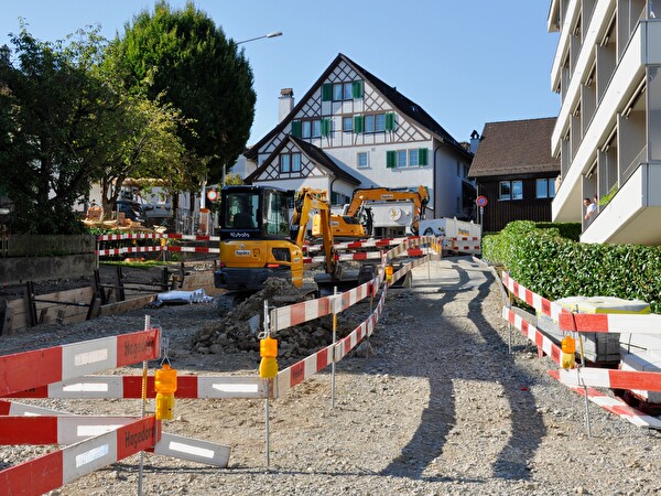 Baustelle in Thalwil