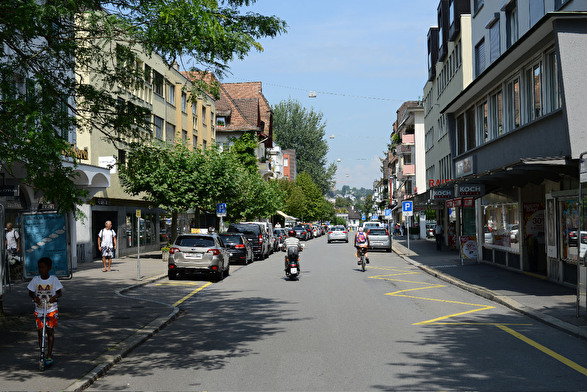 Blick in die Gotthardstrasse