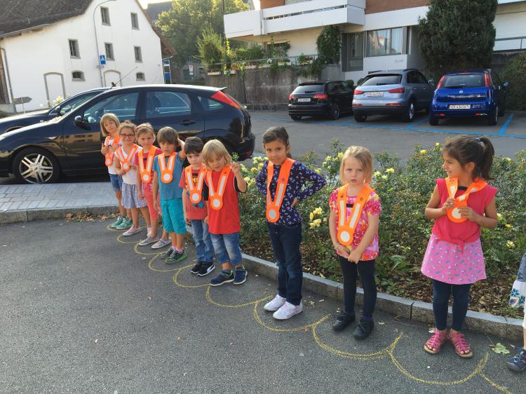 Verkehrsunterricht auf der Kindergartenstufe
