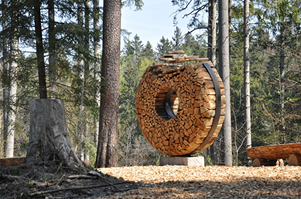 Rundgang Wald Kunst im Wald 