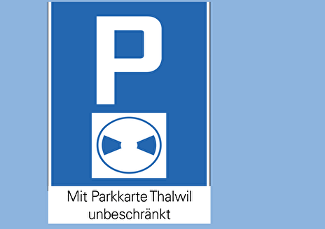 Parkieren mit Parkkarte Thalwil 