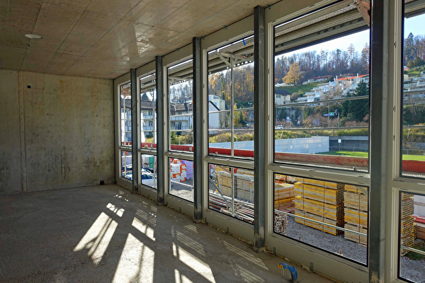 Baustelle Annex Erweiterung Schulhaus Sonnenberg Thalwil