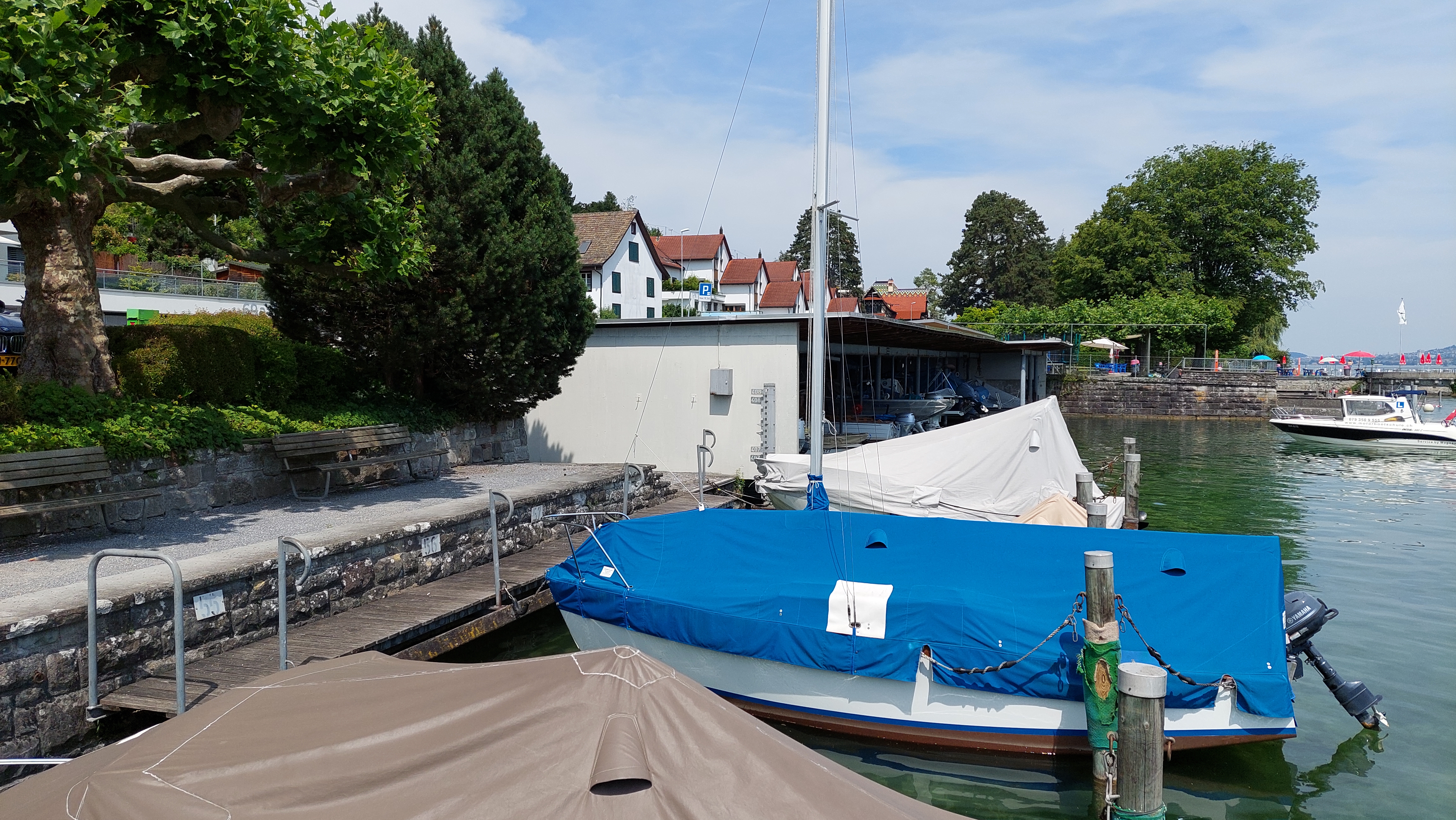 Bootsplätze Bürger I im Sommer 2021