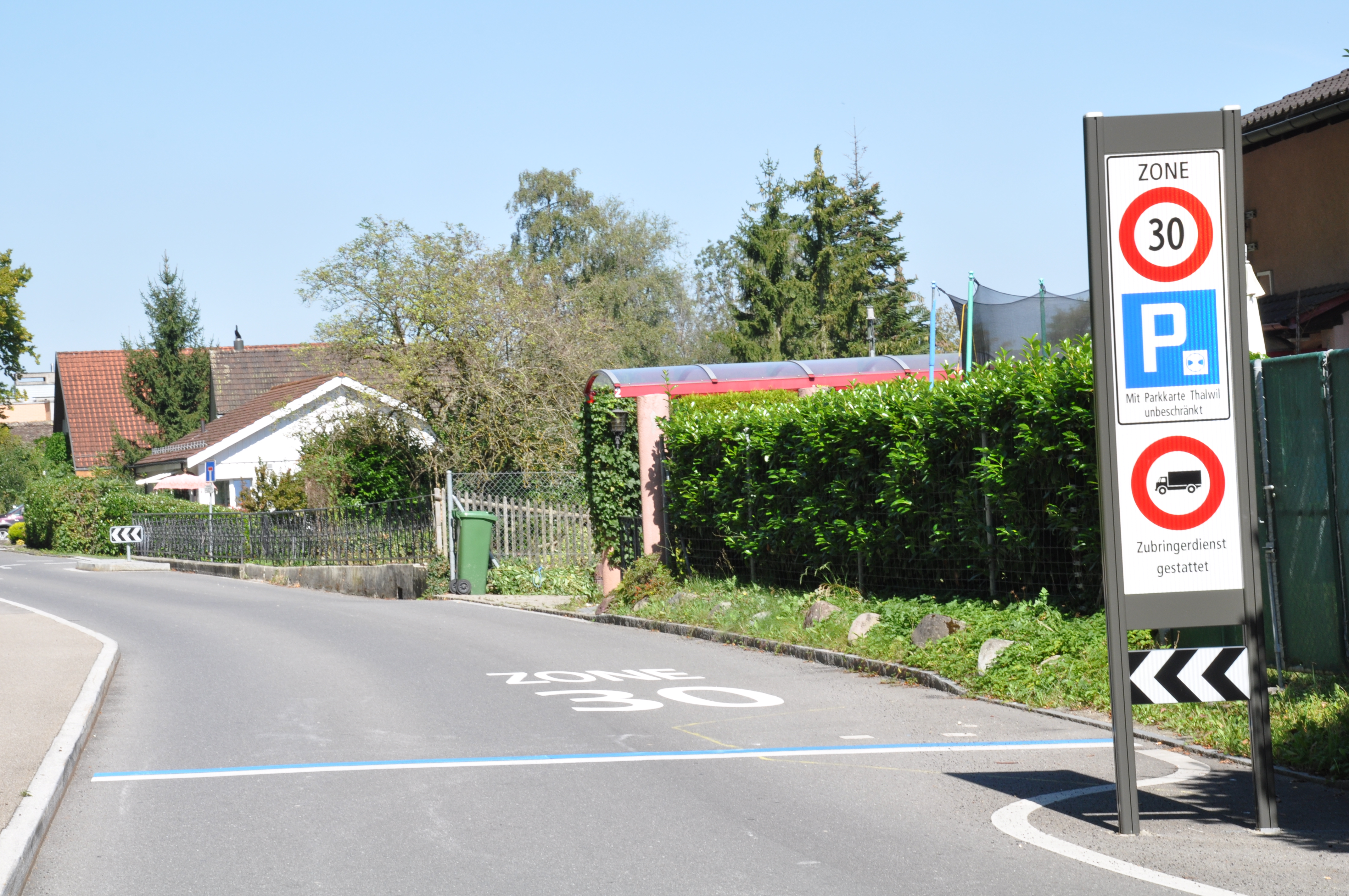 Blaue Zone in Thalwil
