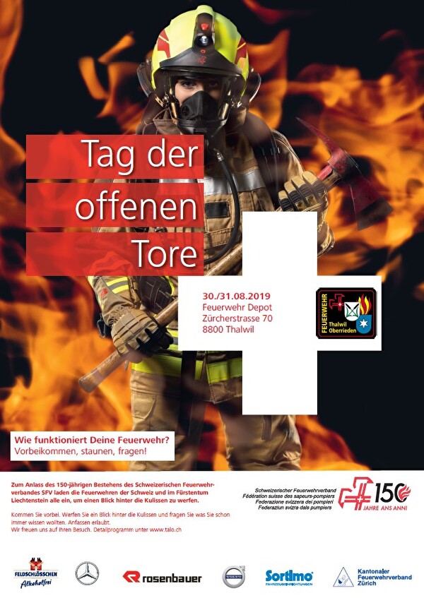 Flyer Tag der offenen Tore Feuerwehr