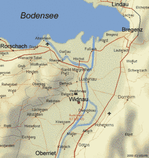 Karte Rheintal