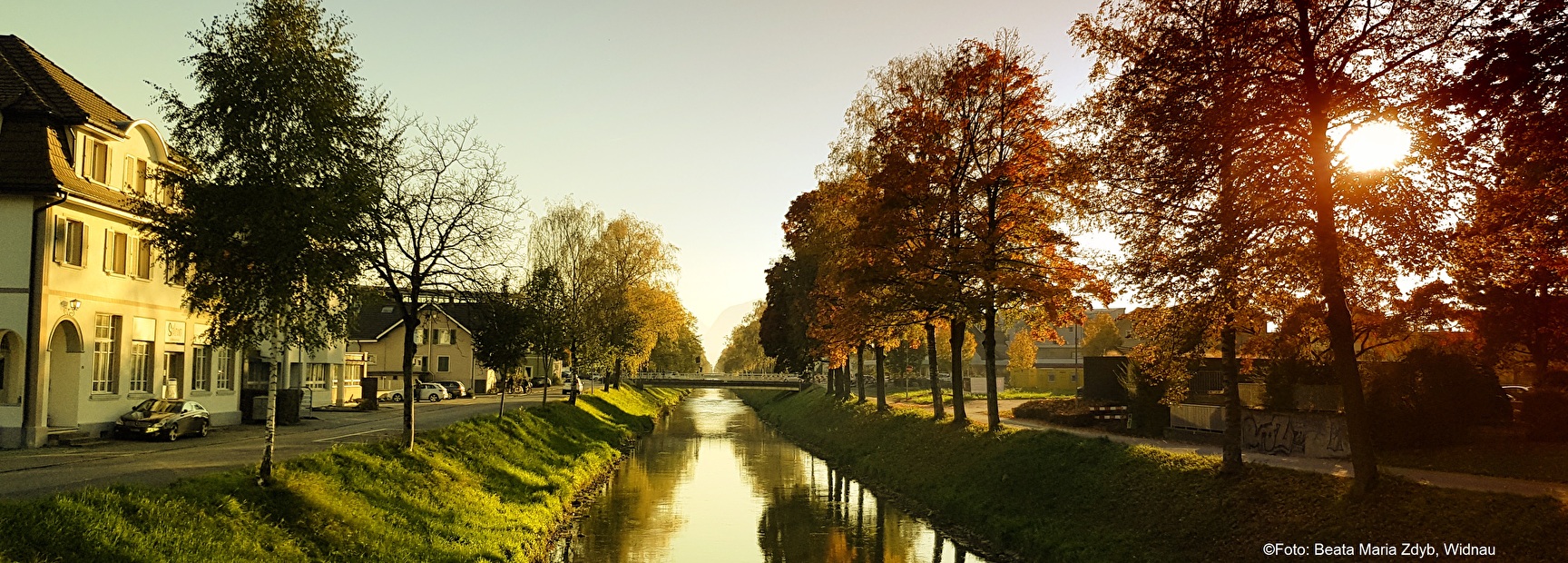 Herbstsonnenuntergang