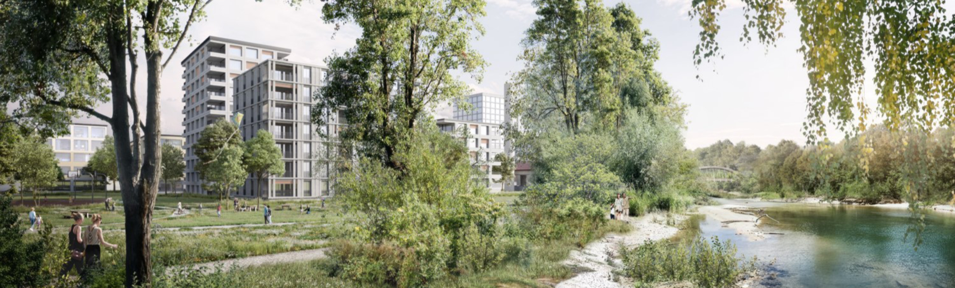 Birs mit Neubau im Hintergrund