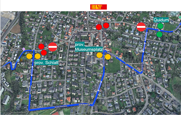 BLT Umleitung in Dornach