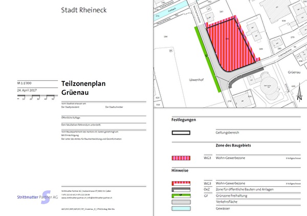 Teilzonenplan Grüenau