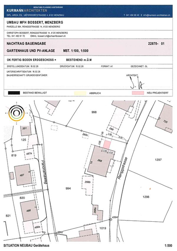 Situationsplan 1:500