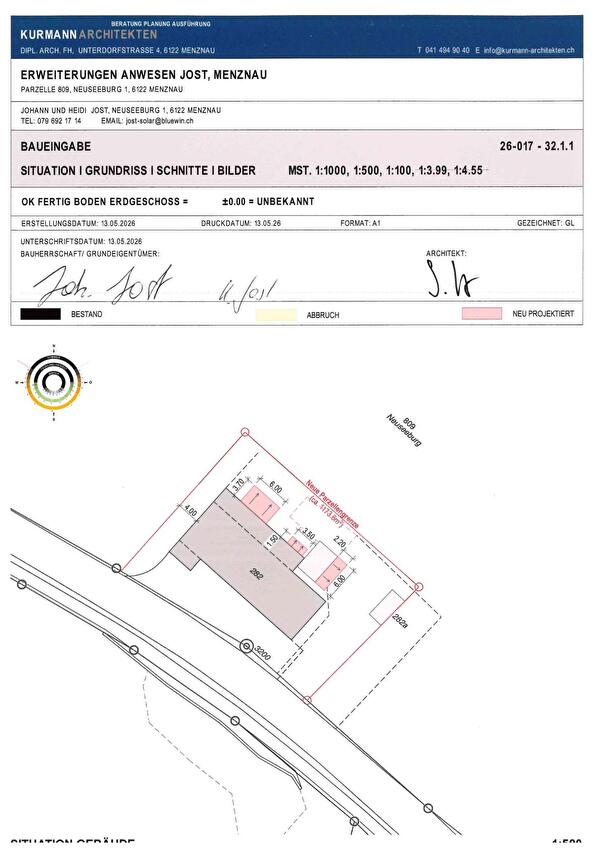 Situationspläne 1:500