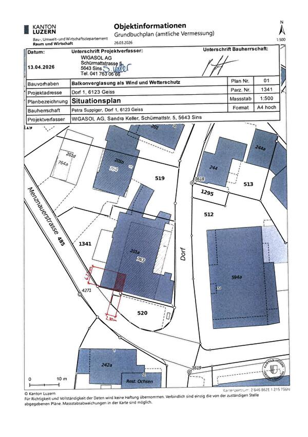 Situationsplan 1:500