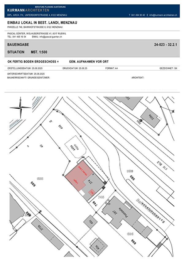Situationsplan 1:500