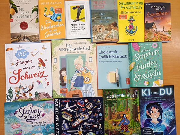 Bild mit vielen Büchern