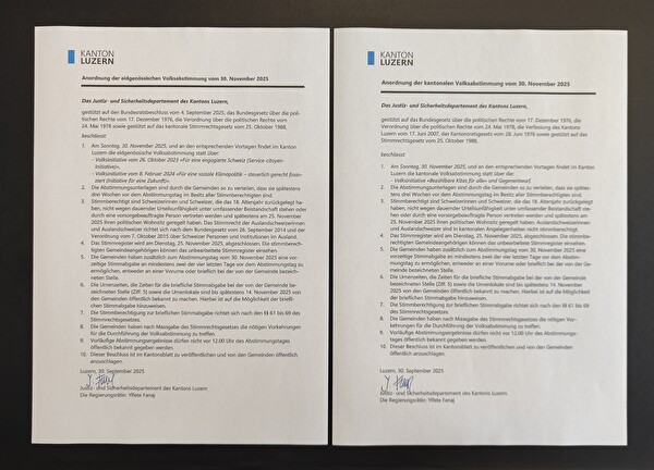 Bild eidg. und kant. Anordnung Volksabstimmung
