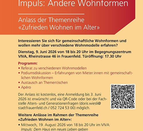 Impuls: Andere Wohnformen