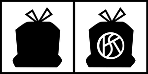 Hauskehricht ohne/in Gebührensäcken