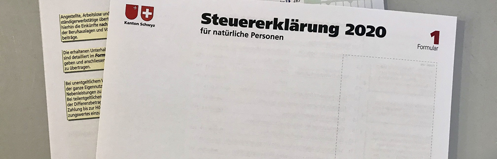 Steuererklärung Kanton Schwyz