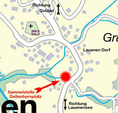 Ausgangs Dorf Richtung Lauenensee