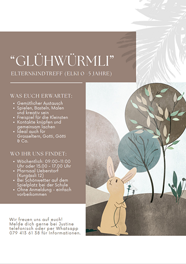 Eltern-Kleinkind-Treff Glühwürmli