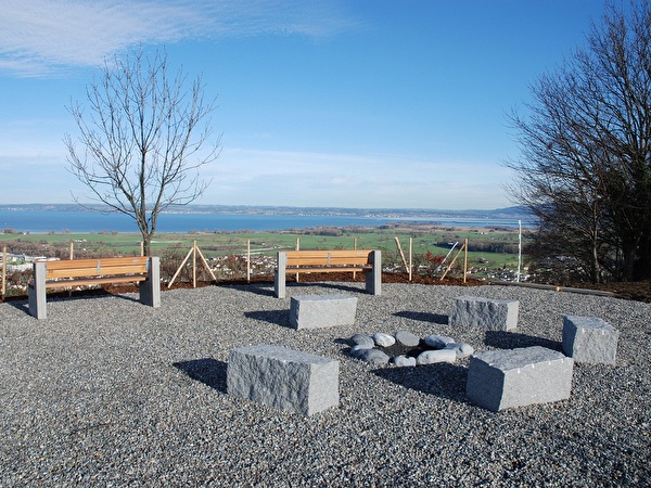 Aussichtspunkt Gstell mit Sicht auf den Bodensee