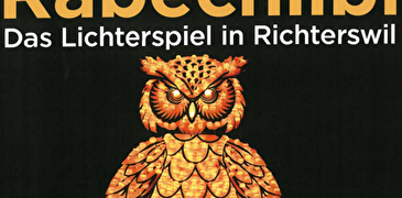 Plakat Räbechilbi mit Sujet Eule und Datum