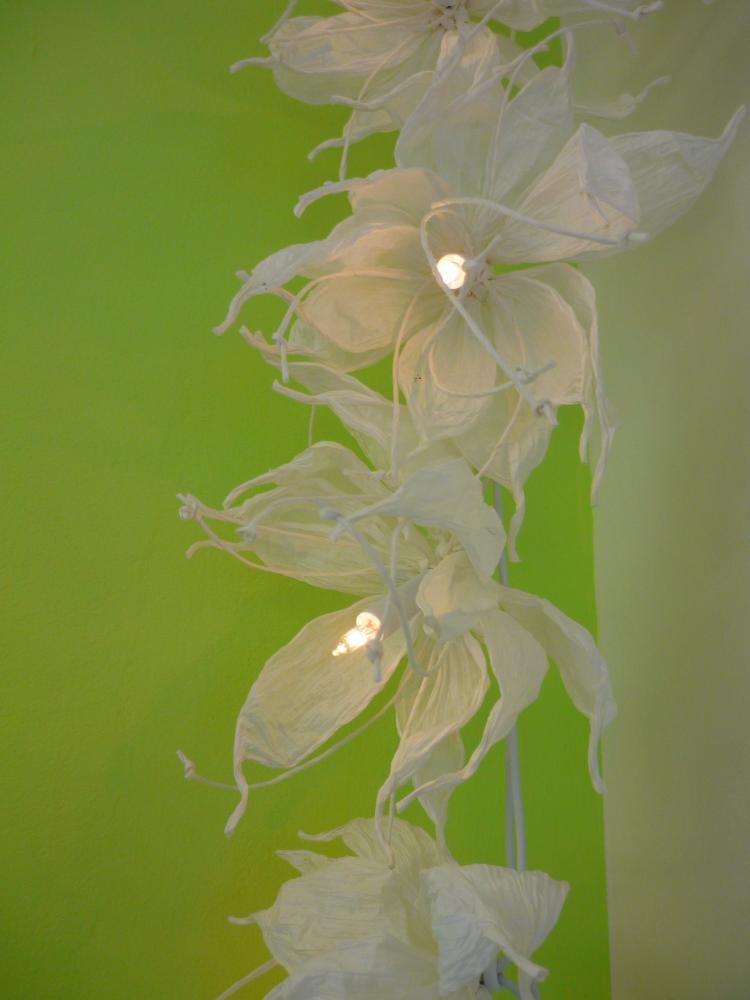 Kursprogramm 2015:
Winterzauber Eisblumen aus Papiergarn. Als Lichterkette wirken sie bezaubernd
Datum: 22. und 29.10.2015 von 19:00 - 21:30 Uhr