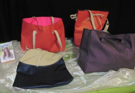 Projektarbeit: selbstentworfene Taschen von Vivien