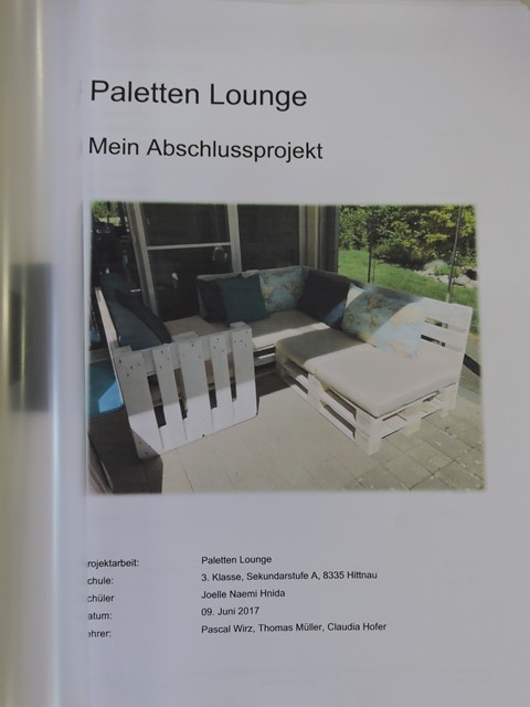 Projektarbeiten 2017
3. Sek